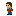 Looped animation of a pixelated character walking around, typing on a laptop computer and sleeping